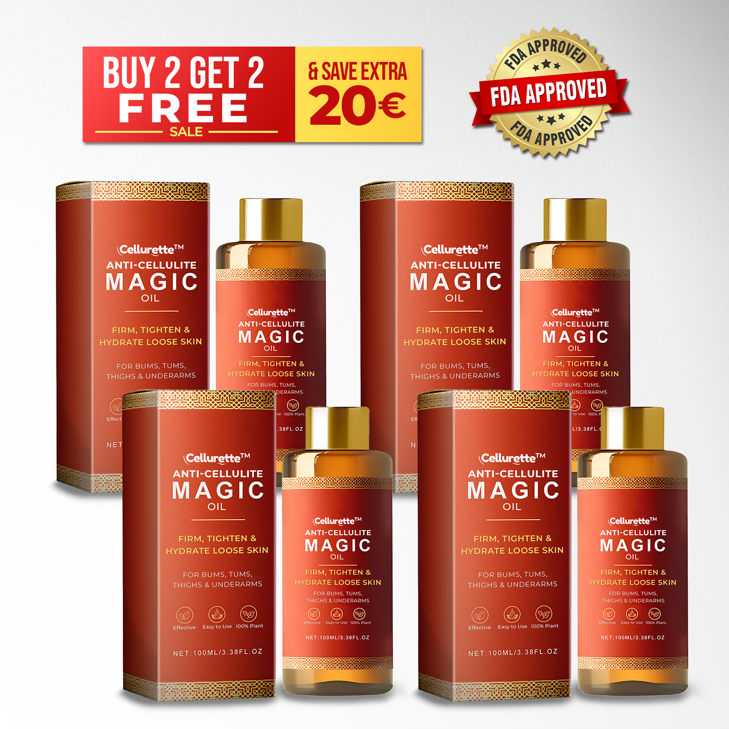 Buy 2 Get 2 Anti-Cellulite Magic Oil 100ml